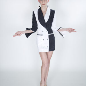 Black and White Jacket Dress